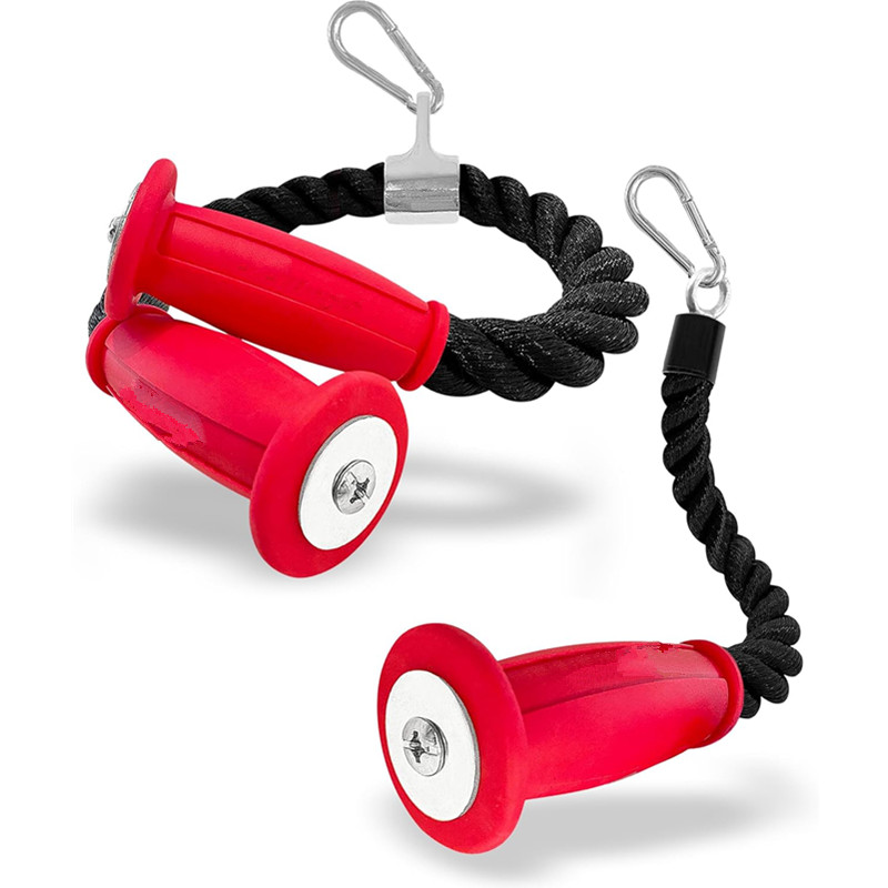 Treadmill Home Gym - Ergonomic Tricep Ropes Non-Slip Cable Attachment