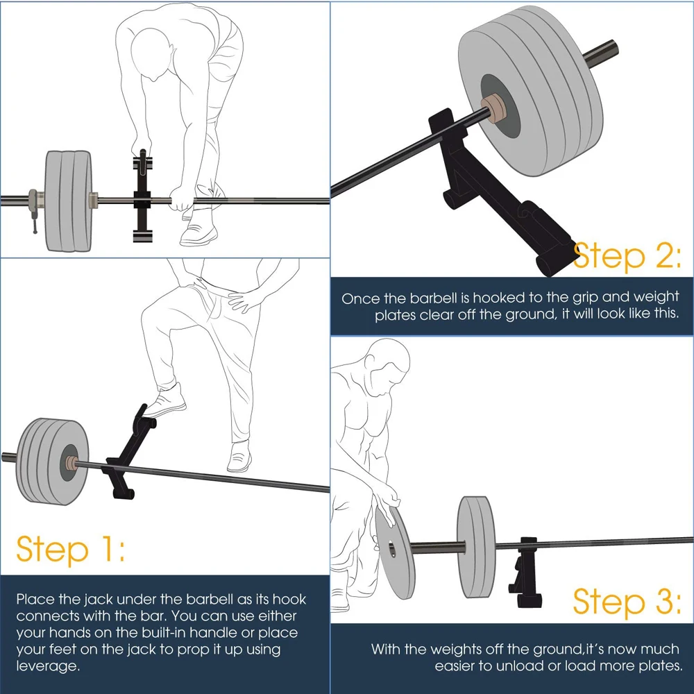 Mini Deadlift Barbell Jack wit - Deadlift Jack Barbell 评论和价格