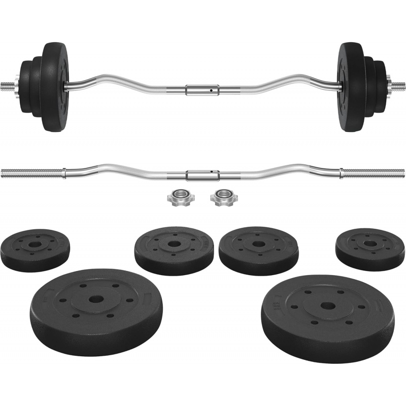 Barbell Set - Curl Bar & Weigh - Barbell Curl Bar 评论和价格