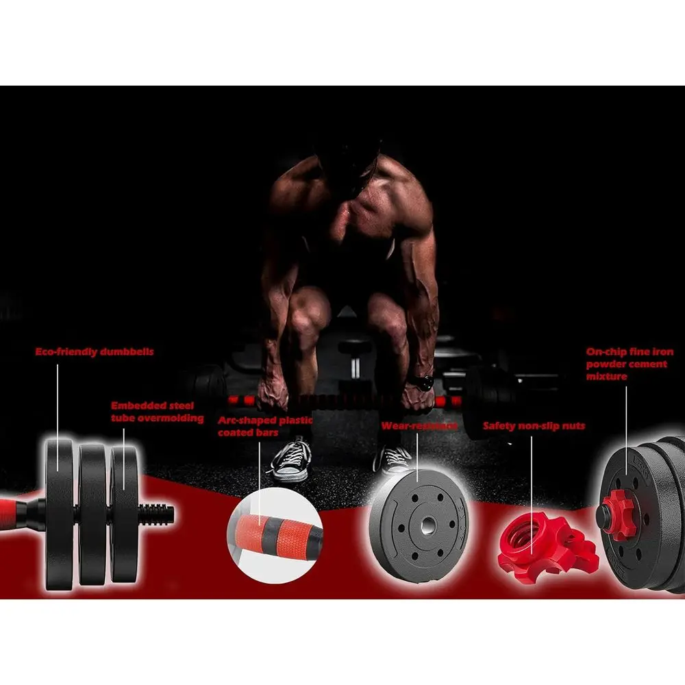 44Lbs Adjustable Dumbbells Set - Home Gym Dumbbell Set 评论和价格