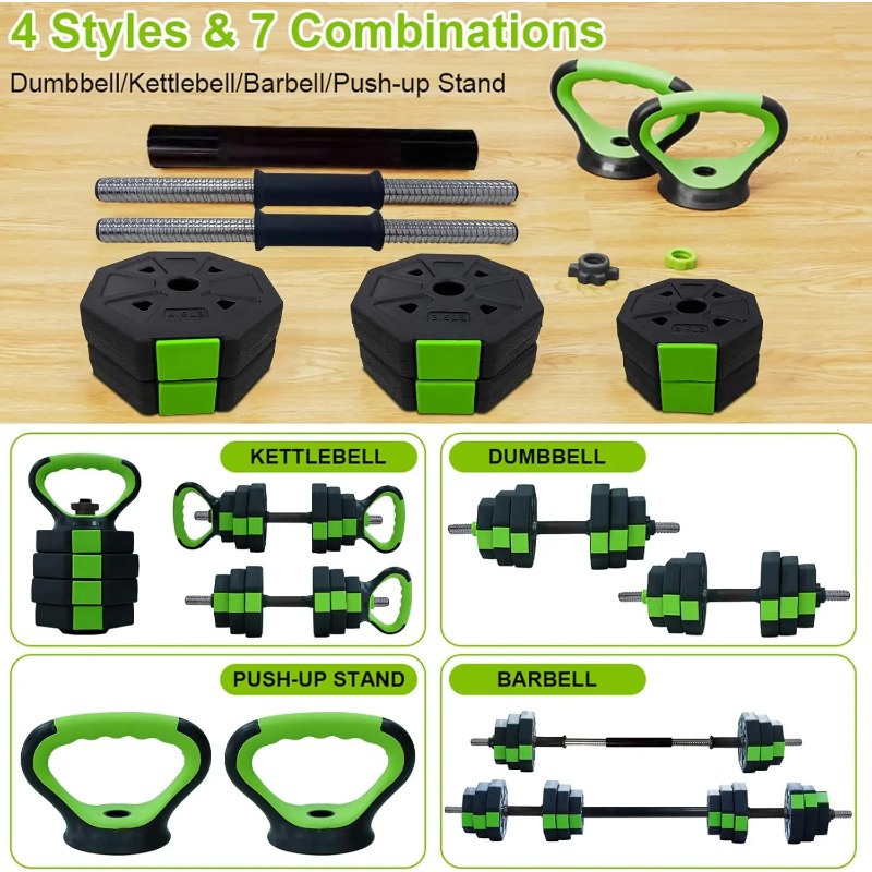 4 in 1 Adjustable Dumbbell Set - Home Gym Dumbbell Set 评论和价格