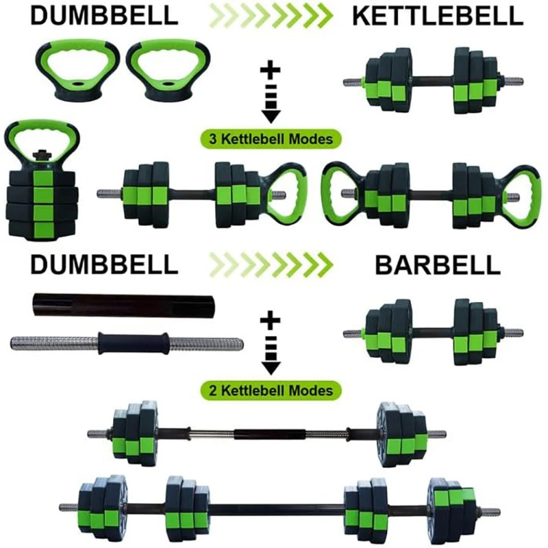 4 in 1 Adjustable Dumbbell Set - Home Gym Dumbbell Set 评论和价格