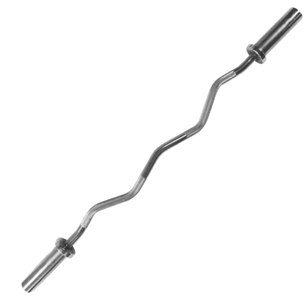 Professional Quality Hard Chro - Barbell Curl Bar 评论和价格