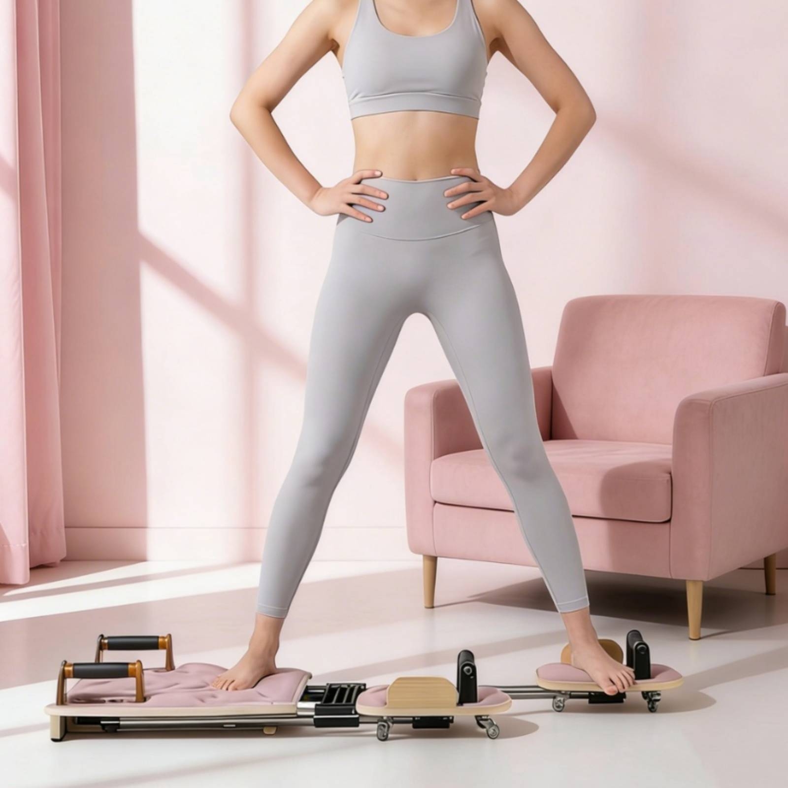 Pilates Reformer Core Bed Curv - Home Gym Portable 评论和价格