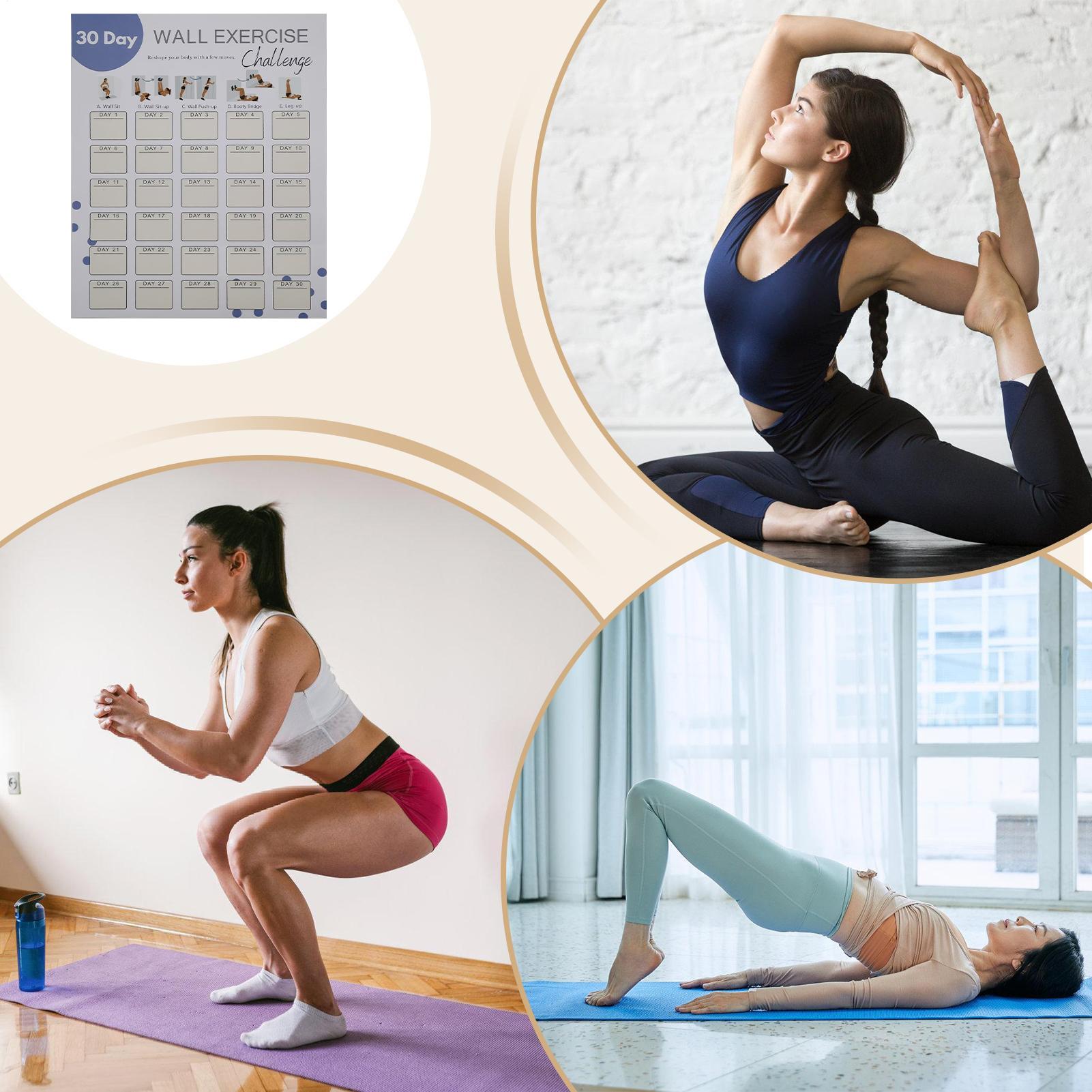Wall Fitness Planner 30 Days H - Workout Plan Home Gym 评论和价格