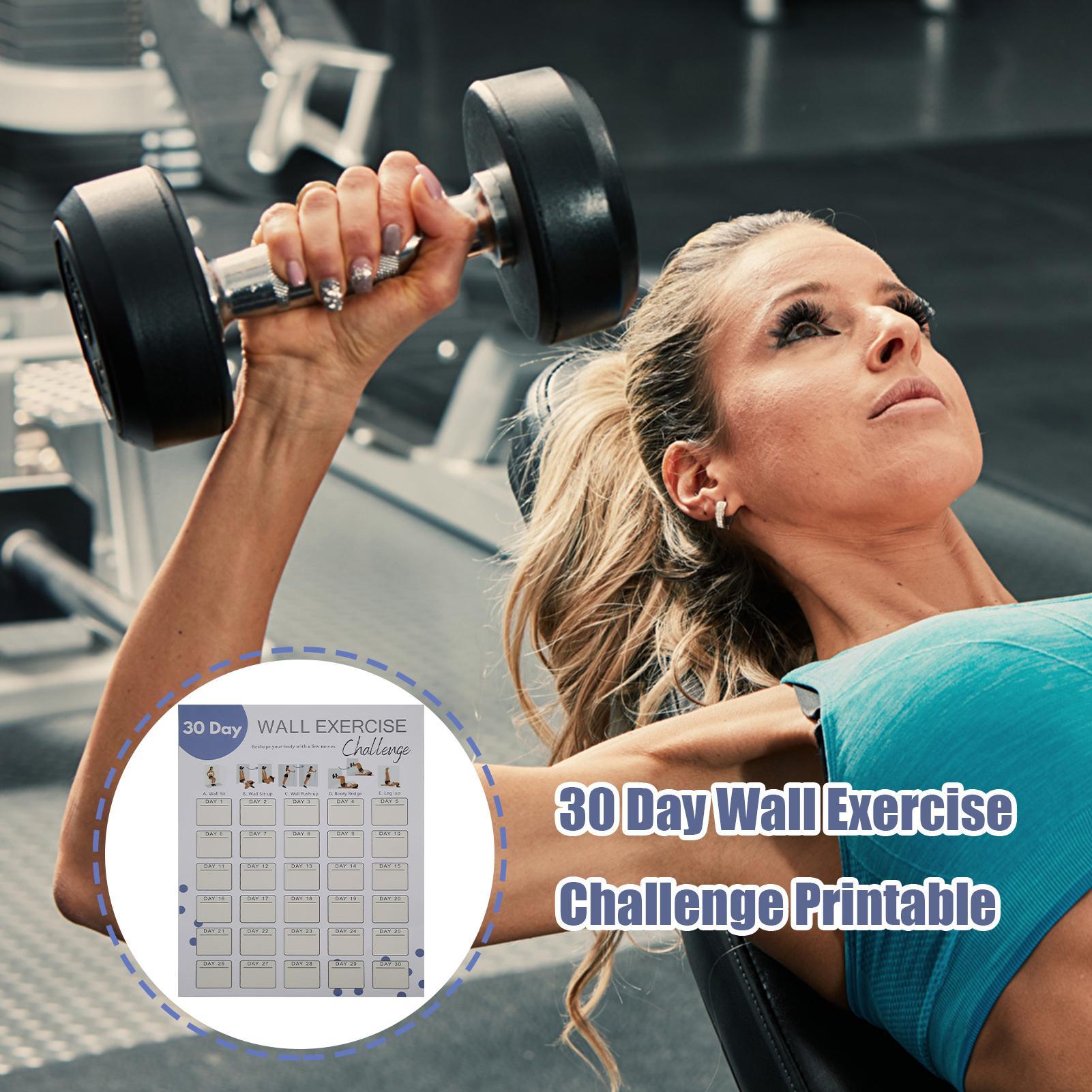 Wall Fitness Planner 30 Days H - Workout Plan Home Gym 评论和价格