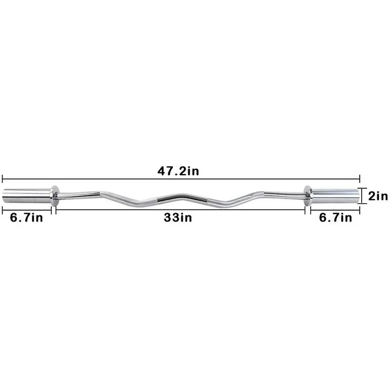 New Product Fitness Steel Curv - Barbell Curl Bar 评论和价格
